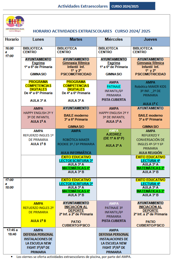 EXTRAESCOLARES 24-25